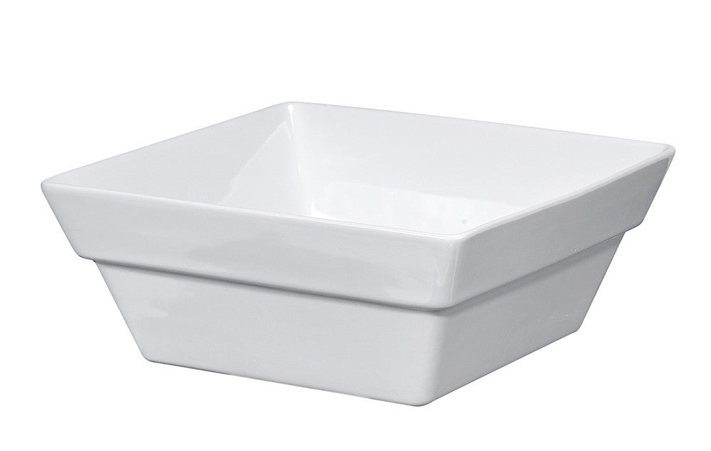 White Ceramic Dog Bowl