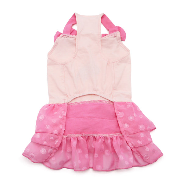 Super Sequins Pink Flamingo Dog Dress