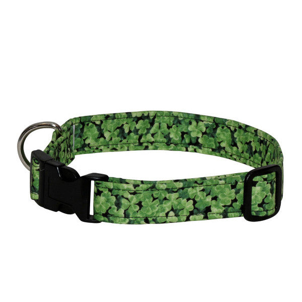 Elmo's Closet Shamrock Field Dog Collar