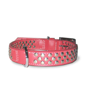 Dogo Stud Dog Collar - Red