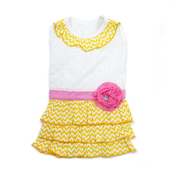 Dogo Sunshine Chevron Dog Dress