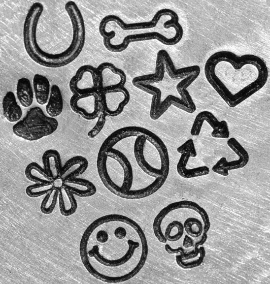 Fetching Tags Hand Stamped Dog Tag - Just The Facts