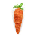 Carrot Crochet Dog Toy with Squeaker
