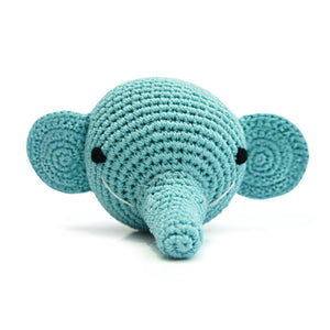 Elephant Crochet Dog Toy with Squeaker