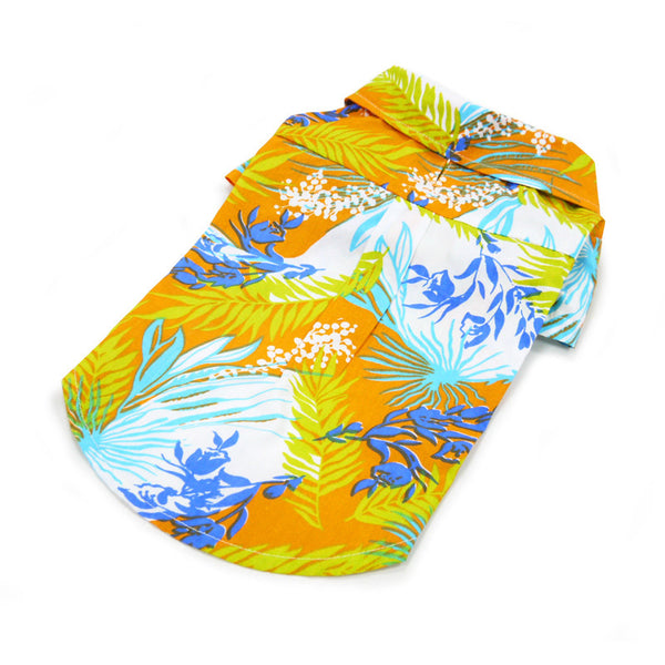 Tropical Island Dog Shirt - Orange