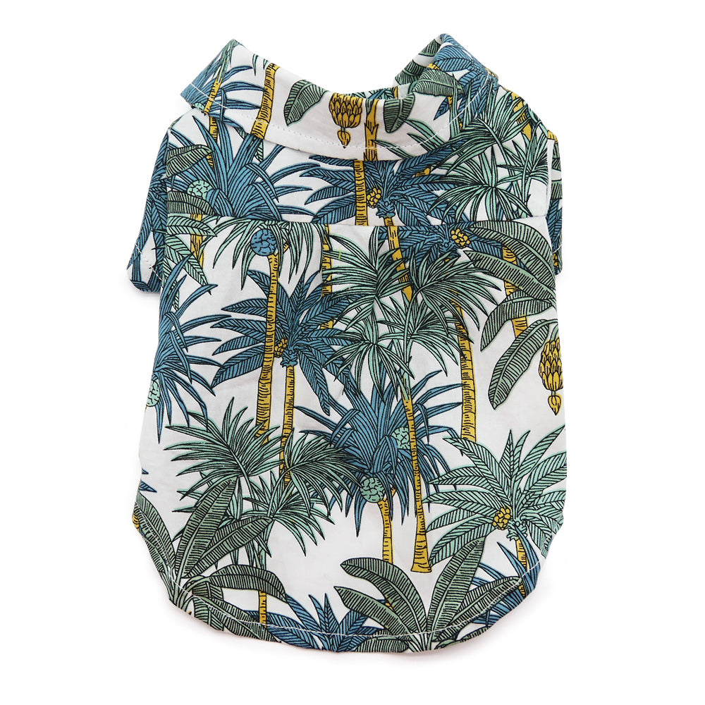 Tropical Leaf Hawaiian Style Dog Shirt