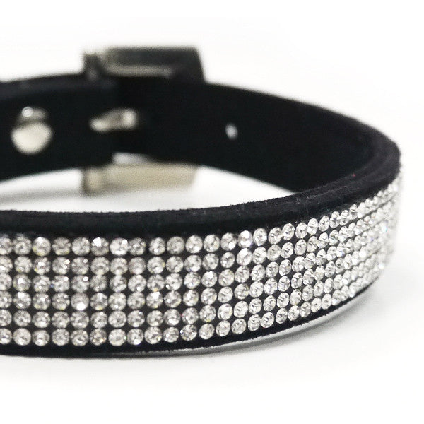 VIP Bling Dog Collar - Black