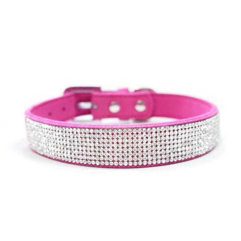 VIP Bling Dog Collar - Fuchsia