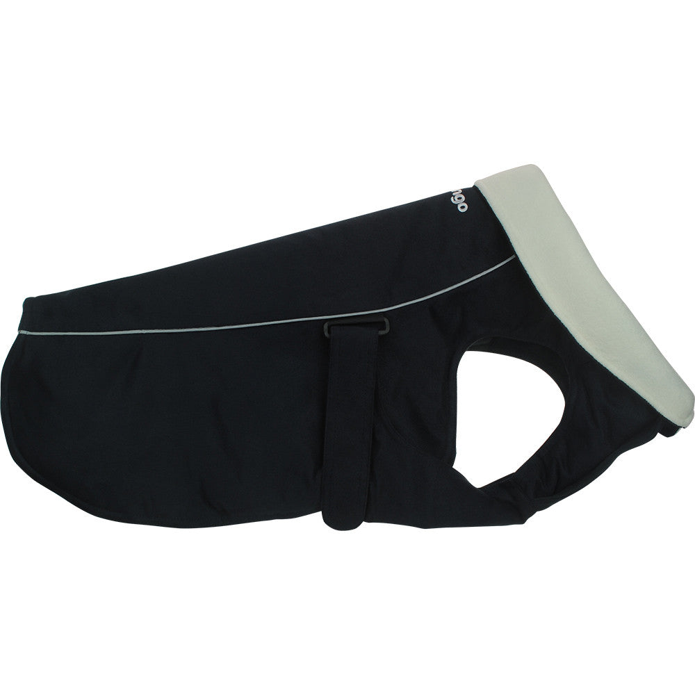 Red Dingo Perfect-Fit Warm Coat For Dogs - Black