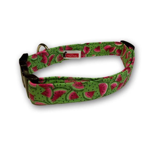 Elmo's Closet Watermelons Dog Collar